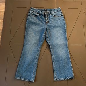 J.Crew Flare Crop Jean in All Day Stretch